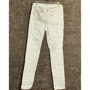 BP. Men's White Distressed Skinny Jeans Size 32 Stretch Denim